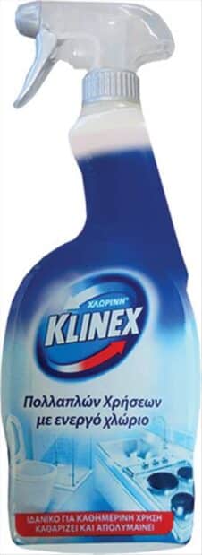 KLINEX ΑΝΤΛΙΑ ΚΑΘΑΡΙΣΜΟΥ 750ML ΠΟΛΛΑΠΛΩΝ ΧΡΗΣΕΩΝ ΜΕ ΕΝΕΡΓΟ ΧΛΩΡΙΟ