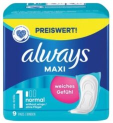 ALWAYS ΣΕΡΒΙΕΤΕΣ 9ΤΕΜ MAXI NORMAL No1 ΕΛΛΗΝΙΚΟ
