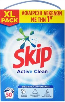 SKIP ΣΚΟΝΗ ΠΛΥΝΤΗΡΙΟΥ ΚΟΥΤΙ 50ΜΕΖ 3,25KG ACTIVE CLEAN