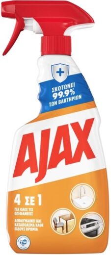 AJAX ΑΝΤΛΙΑ ΚΑΘΑΡΙΣΜΟΥ 500ML 4 ΣΕ 1 ΓΙΑ ΟΛΕΣ ΤΙΣ ΕΠΙΦΑΝΕΙΕΣ