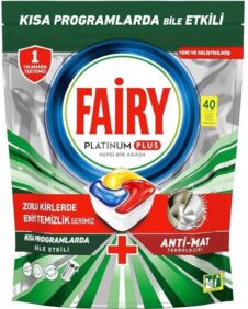 FAIRY PLATINUM PLUS 40 ΤΑΜΠΛΕΤΕΣ ΛΕΜΟΝΙ